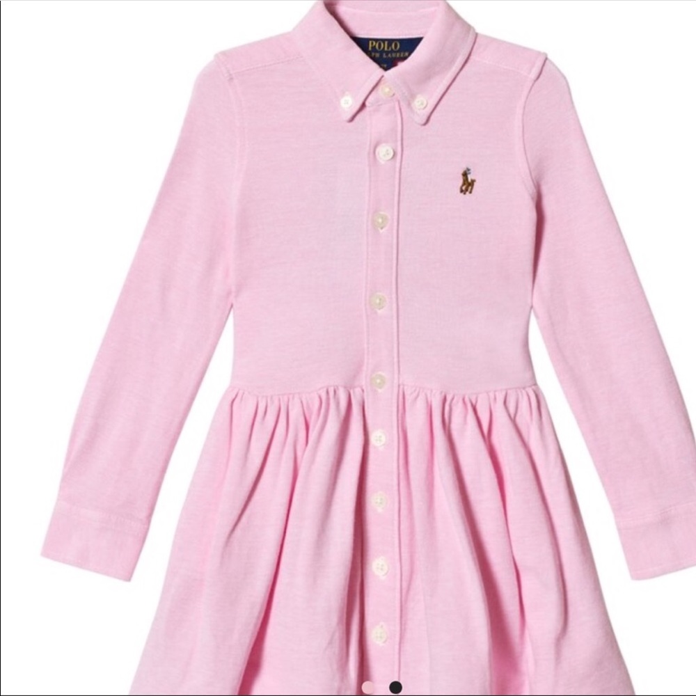 Polo Ralph Lauren Toddler Girl Dress Pink 9-12m